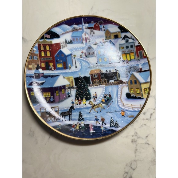 Other - Hermoso Plato de Decoración de Navidad Christmas Plate 8" CM